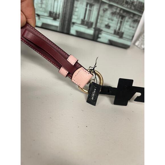 Coach 78181 Horse and Carriage SIGNATURE BUCKLE BELT Pink